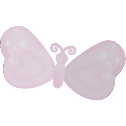 ♡ kawaii pink butterfly bubbly hair clip Roblox item