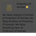 Protection Of Animals