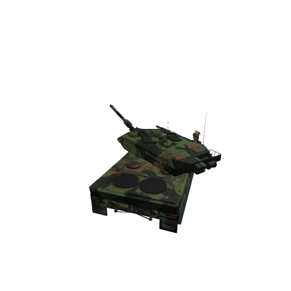 Soldier sitting in a tank