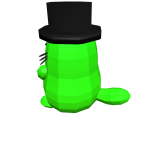 [FREE] Green Top Hat Cat