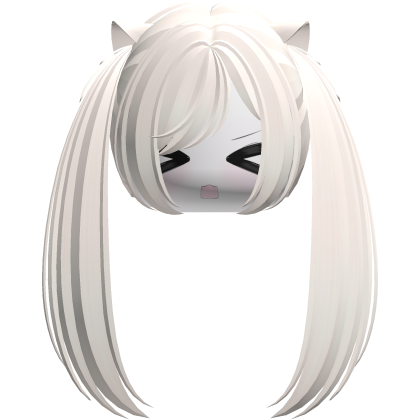 Kawaii Moe Pastel Blonde Pigtails w Cat Ears8
