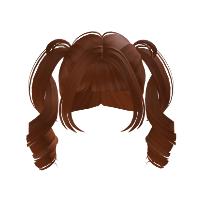 Ginger Cute Curly Pigtails Hair thumbnail