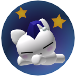 Cute Sleeping Cat win a Bubble   code: WhiteSleep