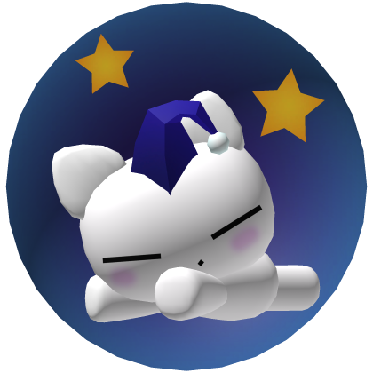 Cute Sleeping Cat win a Bubble   code: WhiteSleep Roblox item