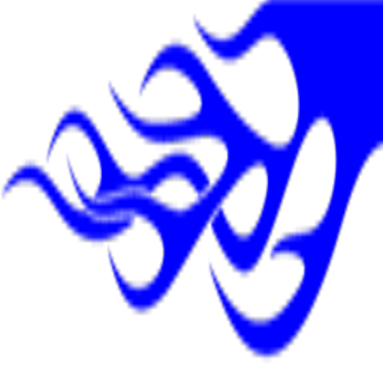 DK RACING VINYL Blue flames right Roblox decal
