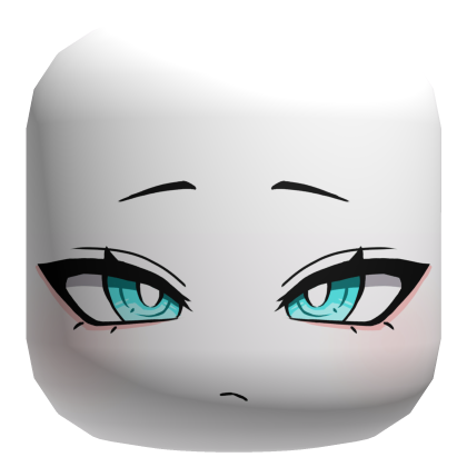 Chill Blue Anime Face Roblox item