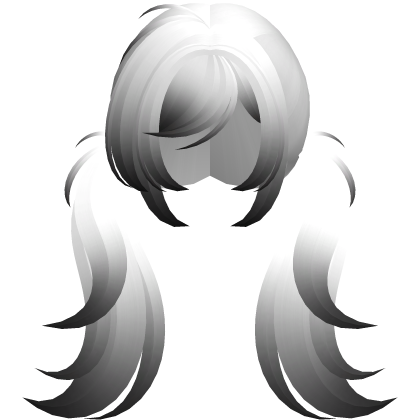 white ombre alt spiky moe overgrown pigtails