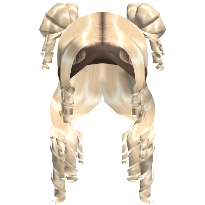 Curly Two Buns Blonde Roblox item