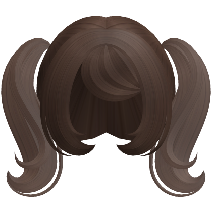 Cute Dolly Curly Pigtails (Brown) Roblox item