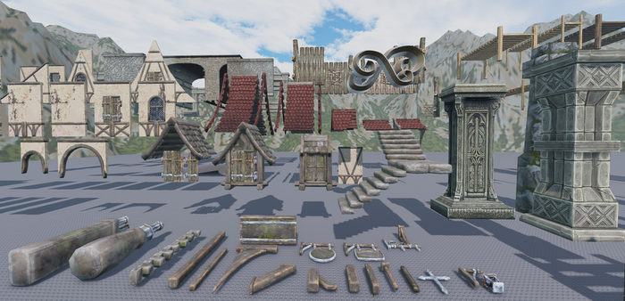 Medieval Furniture Assets Pack preview 4