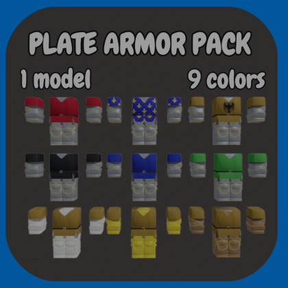 [Layered R15] Medieval plate armor