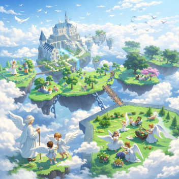 ☁🏝Flying Island Floating🏝☁