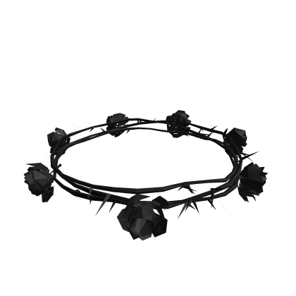 black crown of roses with thorns Roblox item