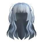 🍀Half up Half Down Ribbon Pigtails (Sky Blue)