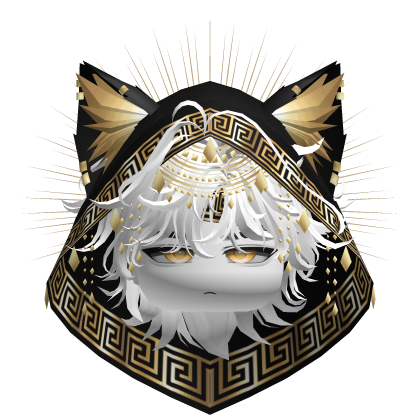 Egyptian Mullet w/ Divine Gold Black Hood