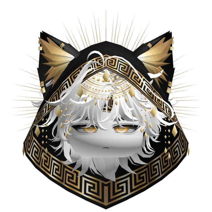 Egyptian Mullet w/ Divine Gold Black Hood