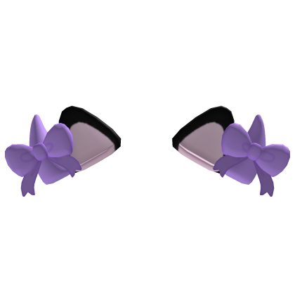 ♡ kawaii bat kitty ears in purple