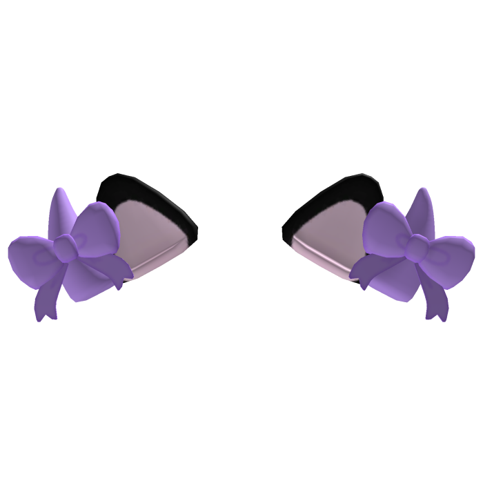 ♡ kawaii bat kitty ears in purple