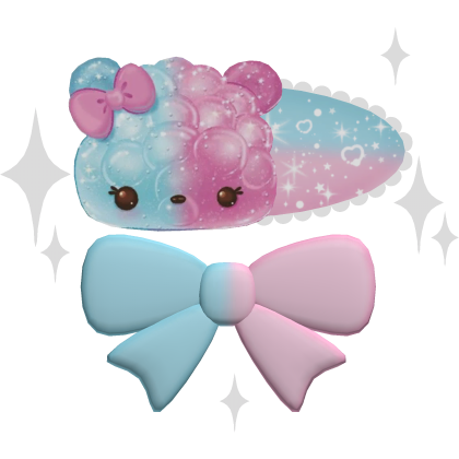 ♡ Cute NUM NOM Cotton Candy Hairclip Roblox item