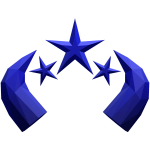 Blue Star Gem Horns