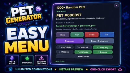 Cute Block Pet Simulator Model Generator V1 preview 2