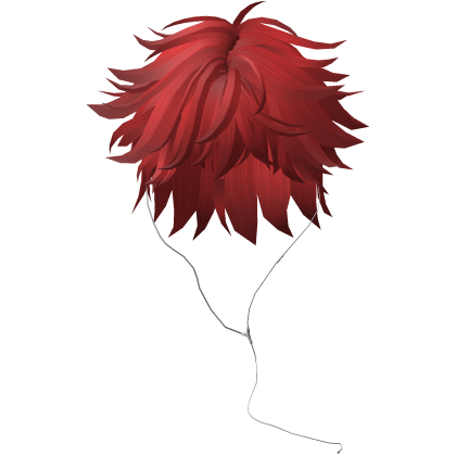 Y2K emo boy with headphones, red hair