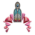 Glass Stained Crystal Crown