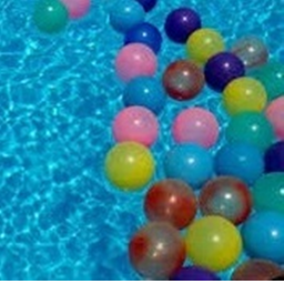 Sit and wait for a bunch of ball pit balls