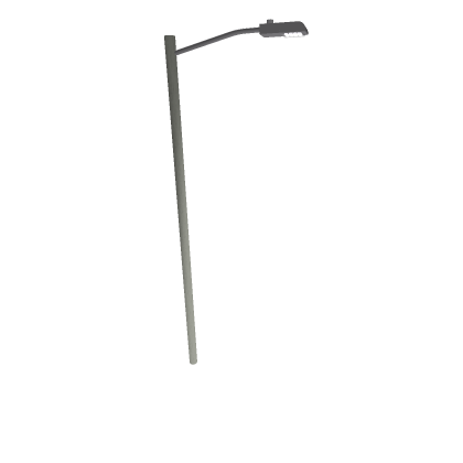 Powerline With LED Streetlight