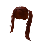 cutesy Red pigtails w/ curtain bangs