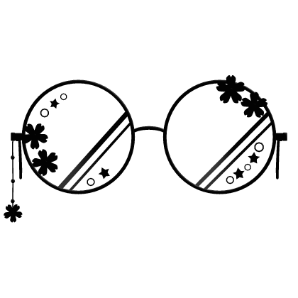 (Low) Cute Black Round Glasses