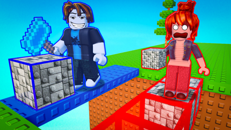 Block and Mine 🧱 [2 Player Obby]  screenshot 1