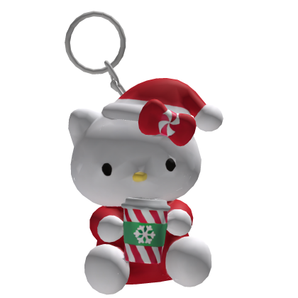 Iced Out Christmas Hello Kitty Winter Keychain