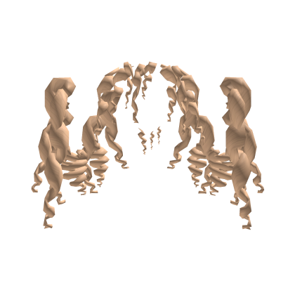Blonde Curly Pigtails Ext. Roblox item