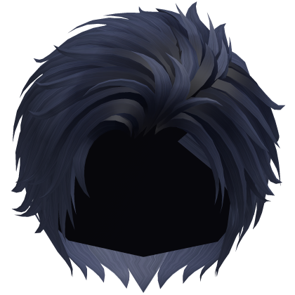 Navy Blue Side Comb Over Anime Boy Hair
