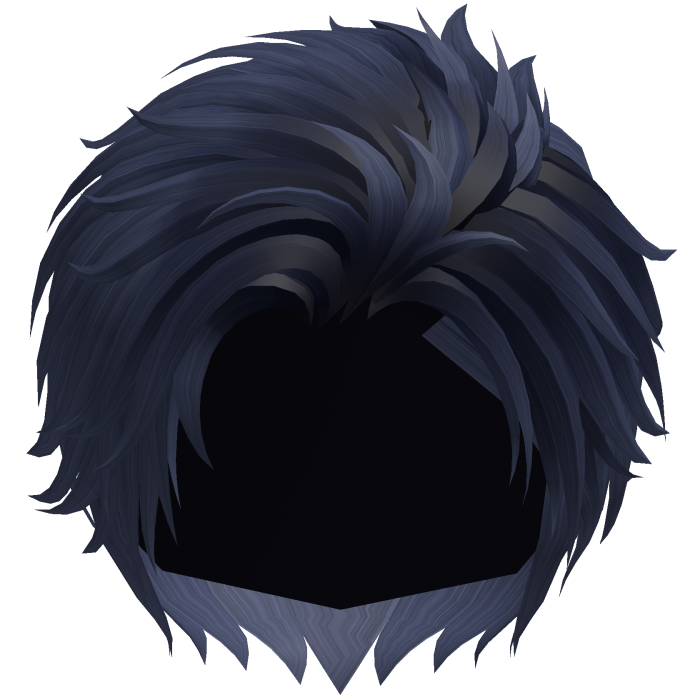 Navy Blue Side Comb Over Anime Boy Hair