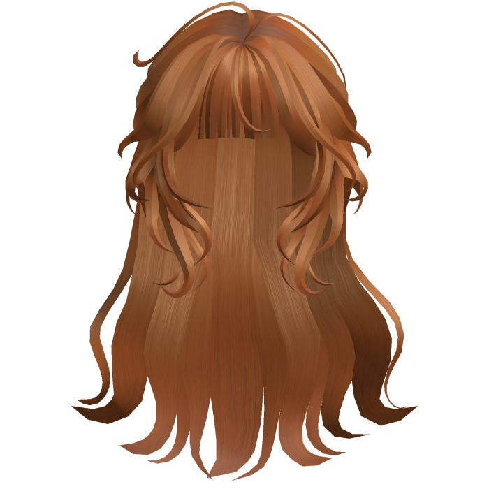 Long Curled Fringe Hair - Ginger