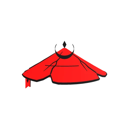 Glowing Ronin Hat Red Black Roblox item render