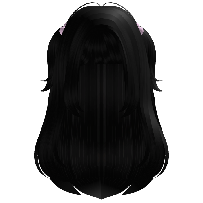 ♡⋮ shy long kawaii black hair