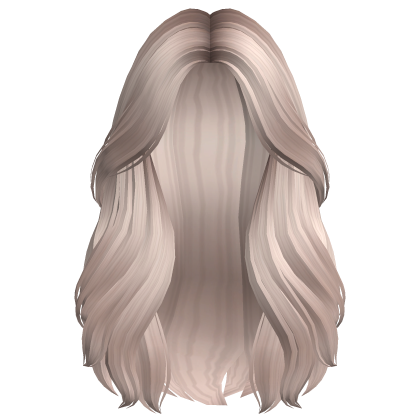 Long Lush Layered Wavy Girl Hair (Platinum) Roblox item