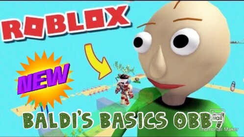 Escape Baldi Mega Parkour Obby!