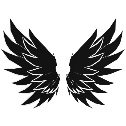 Black Cartoony Wings Roblox item