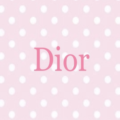 Dior dog name tag pink polka dots Roblox decal