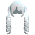 ʚ♡ɞ cute curly pigtails cotton candy