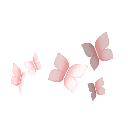Pink Butterflies on face