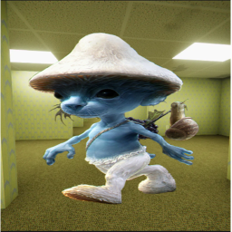 SMURF CAT IN THE BACKROOMS