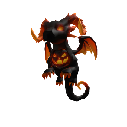 Spooky Halloween Pumpkin Dragon Companion