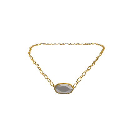 White Preppy Necklace Gold 3.0 Roblox item