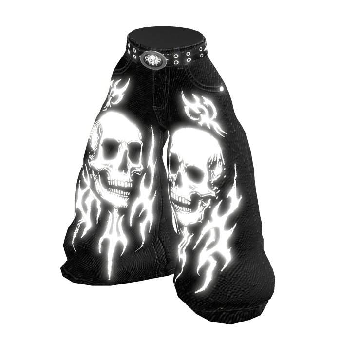 ✅🔴Y2K Black Baggy Emissive Pants✅🔴 