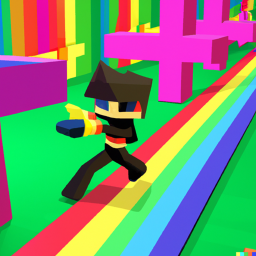 Mega Fun Rainbow Obby!